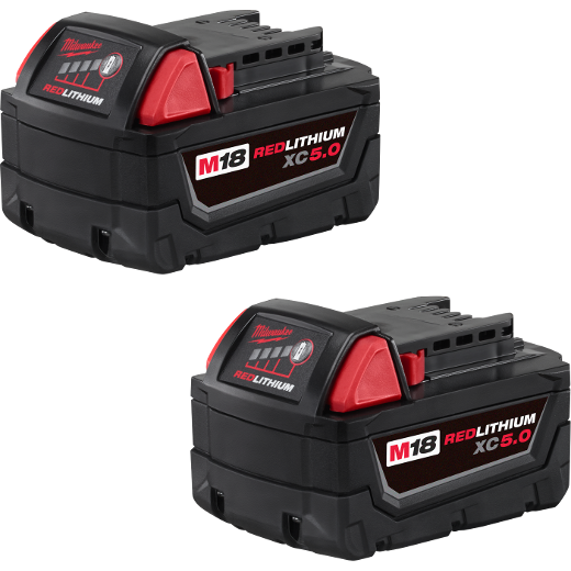 Qty 2 For Milwaukee M18 Fuel 2796-82 Lithium XC 6.0 AH Battery 48-11-1860 1850